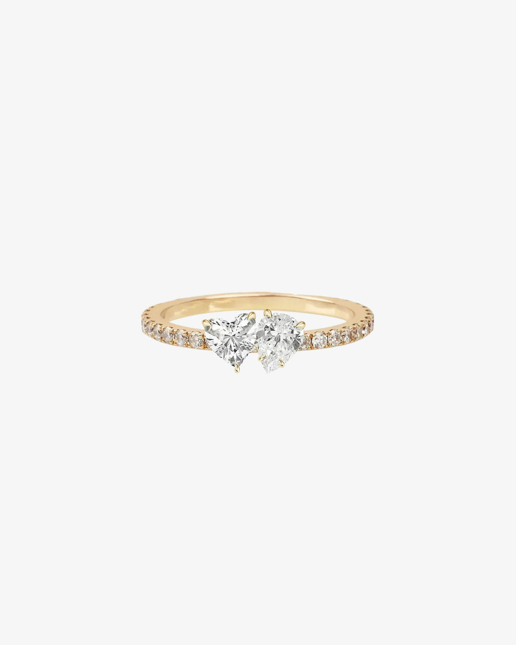 Lyra Twin Heart Ring