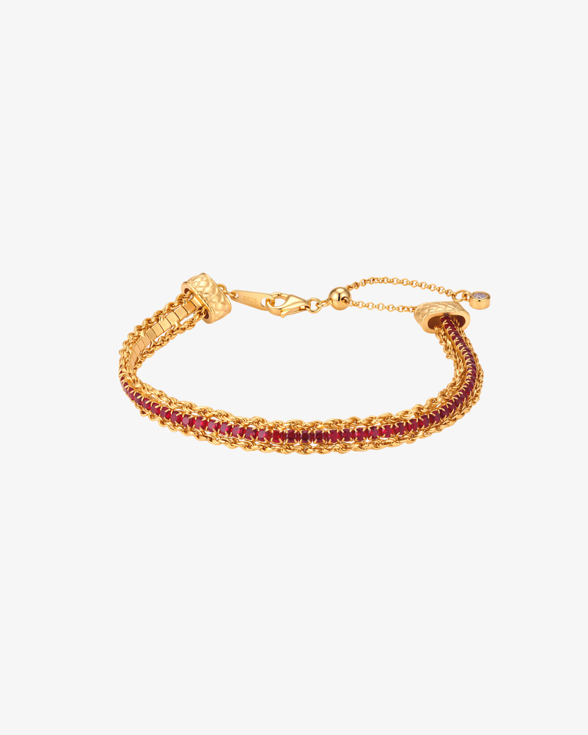 Crimson Chain Bracelet