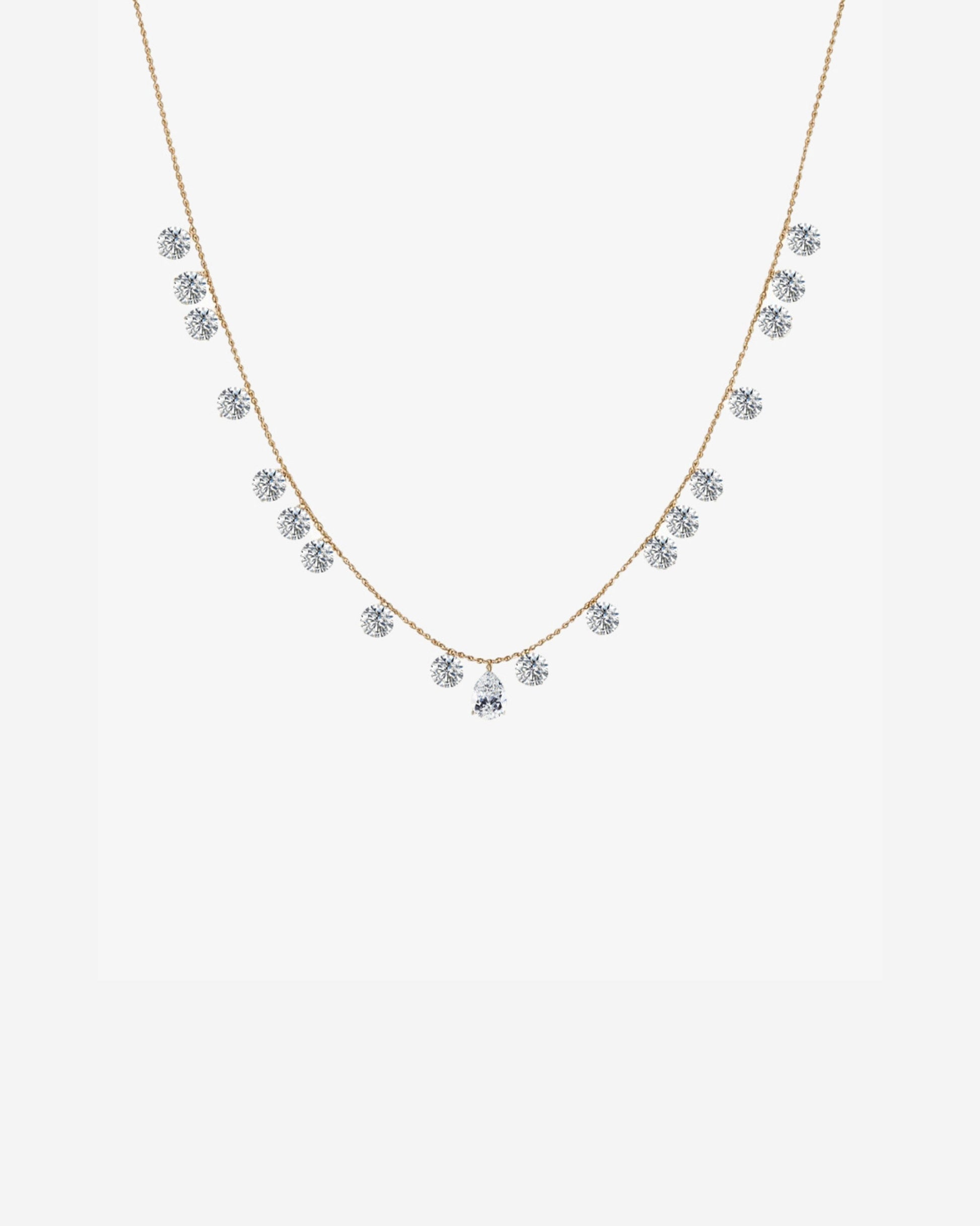 En L'air Floating Diamond Necklace