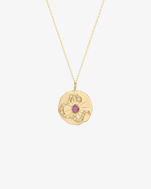 Sunburst Serpent Amulet Necklace