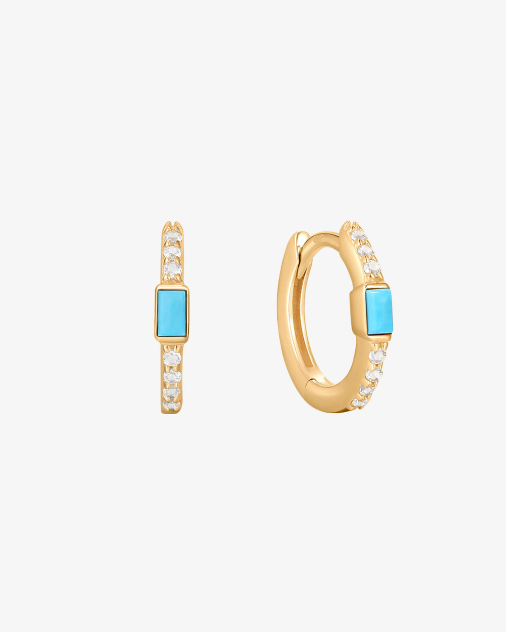 Ocean Glow Huggie Earring