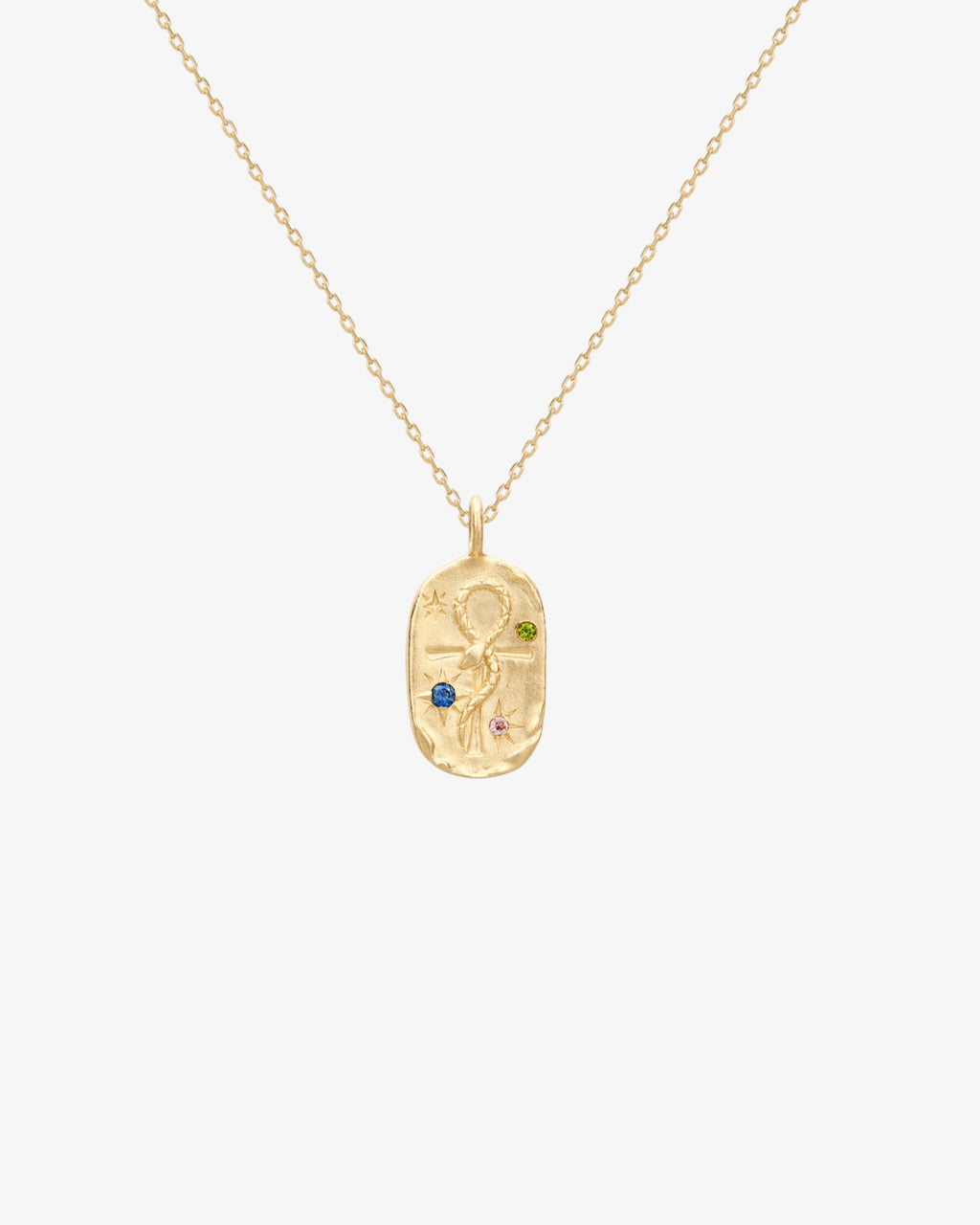 Serpent Cross Amulet Necklace