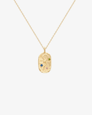 Serpent Cross Amulet Necklace