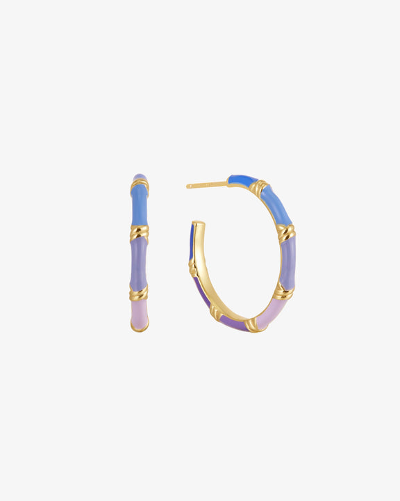 Cotton Candy Hoop Earrings