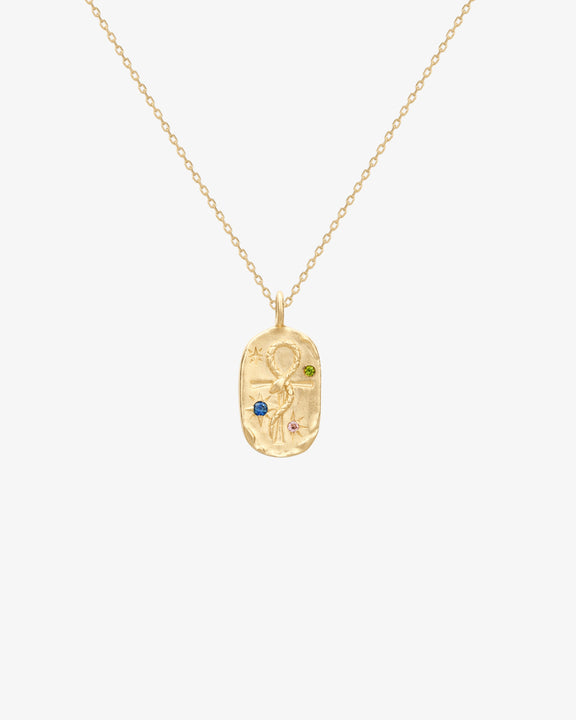 Serpent Cross Amulet Necklace