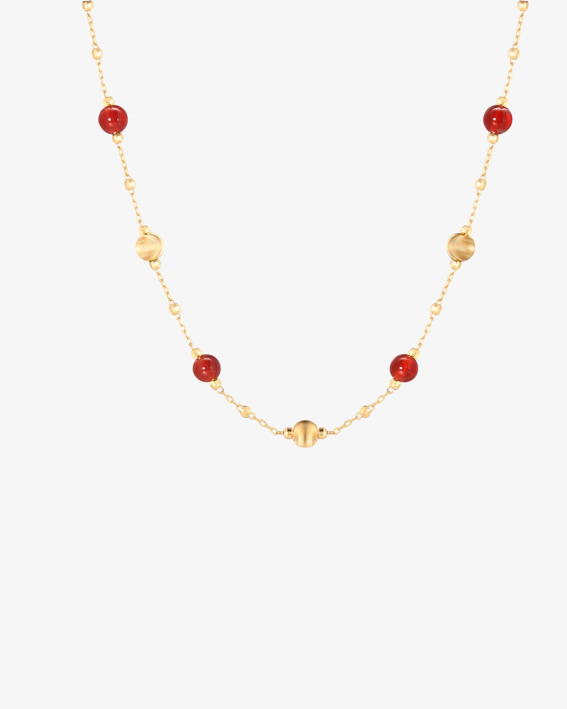 Crimson Bead Necklace