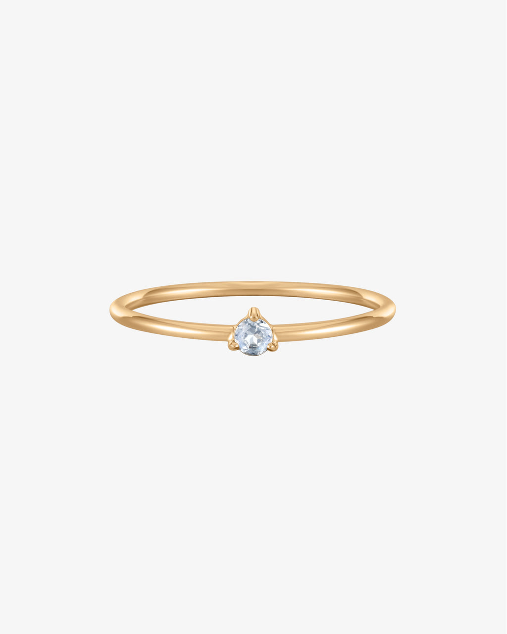 June Birthstone Moonstone Solitaire Ring
