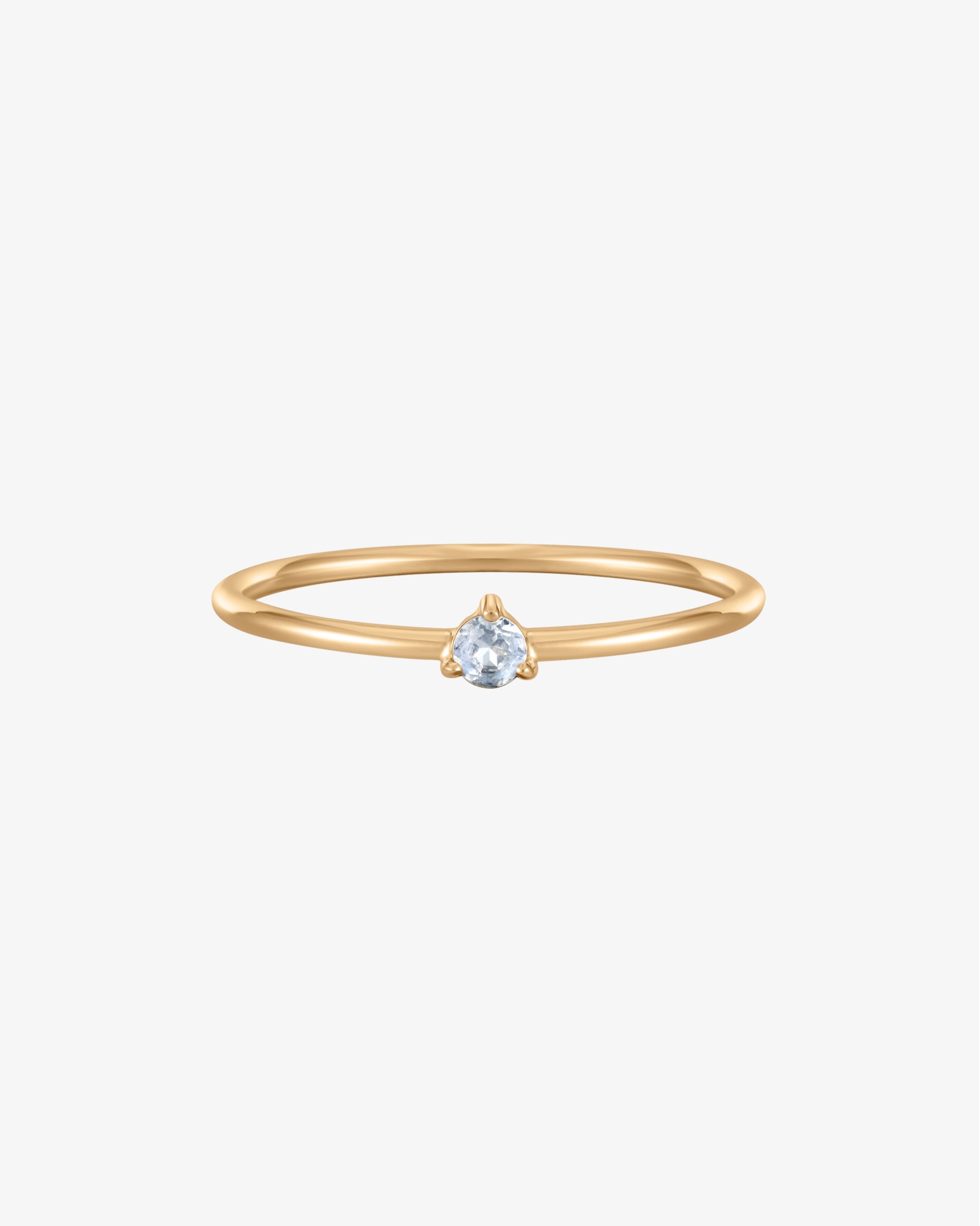 June Birthstone Moonstone Solitaire Ring