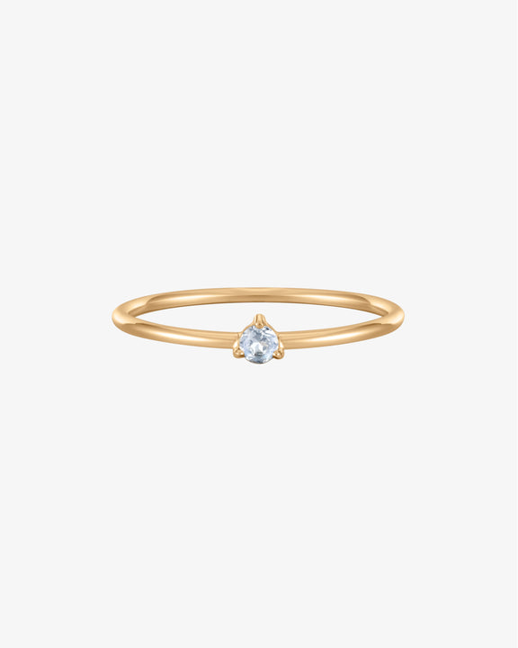 June Birthstone Moonstone Solitaire Ring