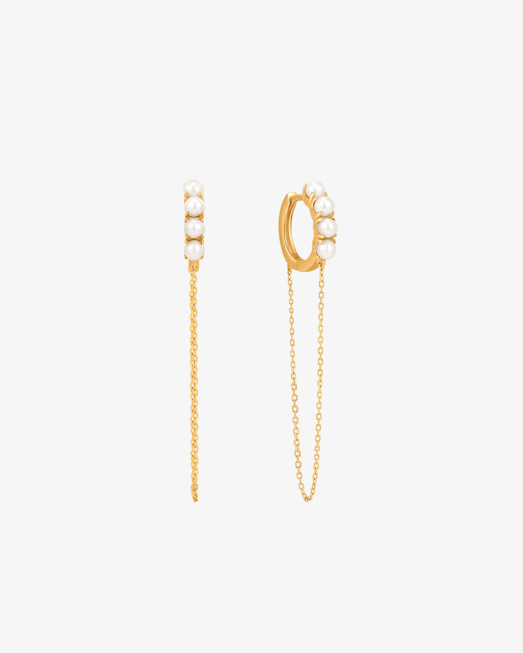 Shimmer Chain Huggie Earring