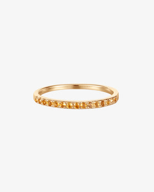November Birthstone Citrine Eternity Ring