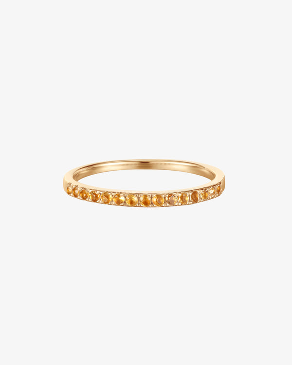 November Birthstone Citrine Eternity Ring