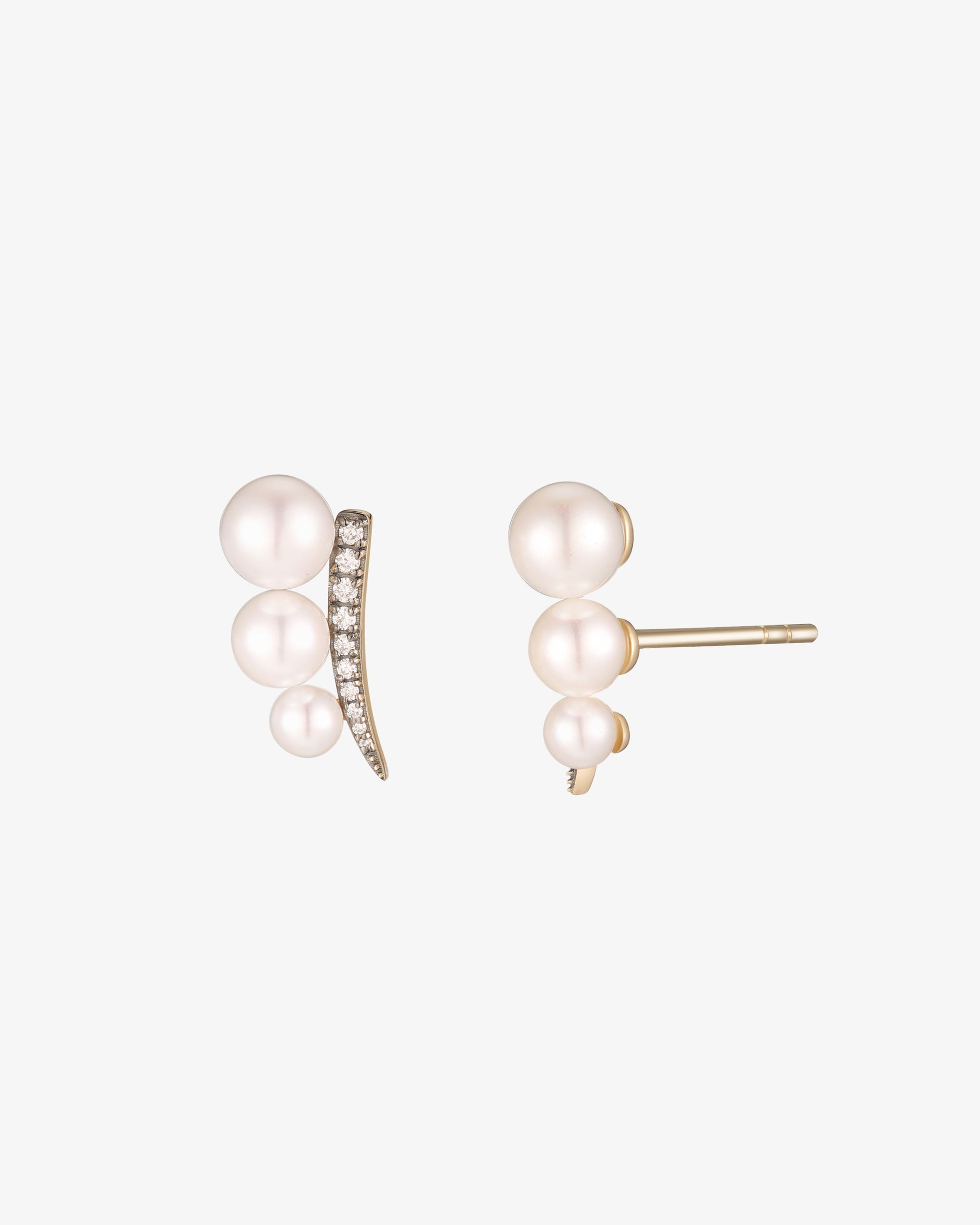 Cascade Pearl Climber Earrings