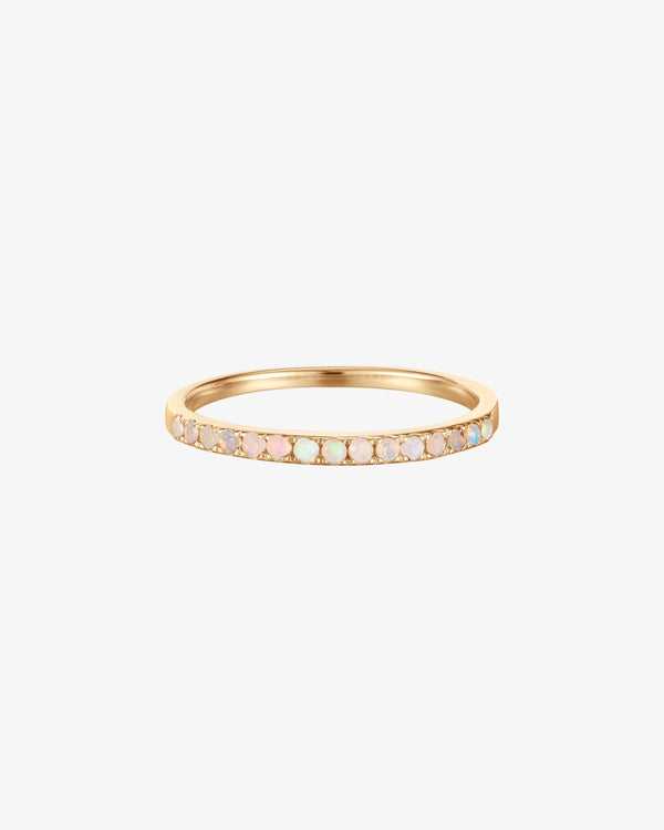 October Birthstone Opal Eternity Ring