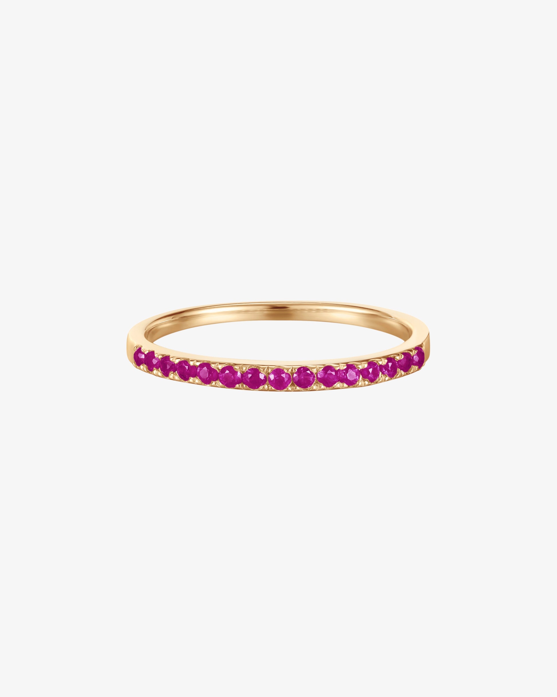 July Birthstone Ruby Eternity Ring