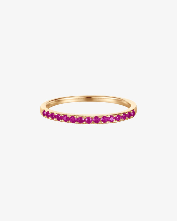 July Birthstone Ruby Eternity Ring