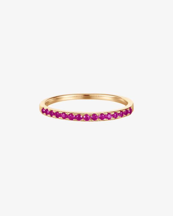 July Birthstone Ruby Eternity Ring