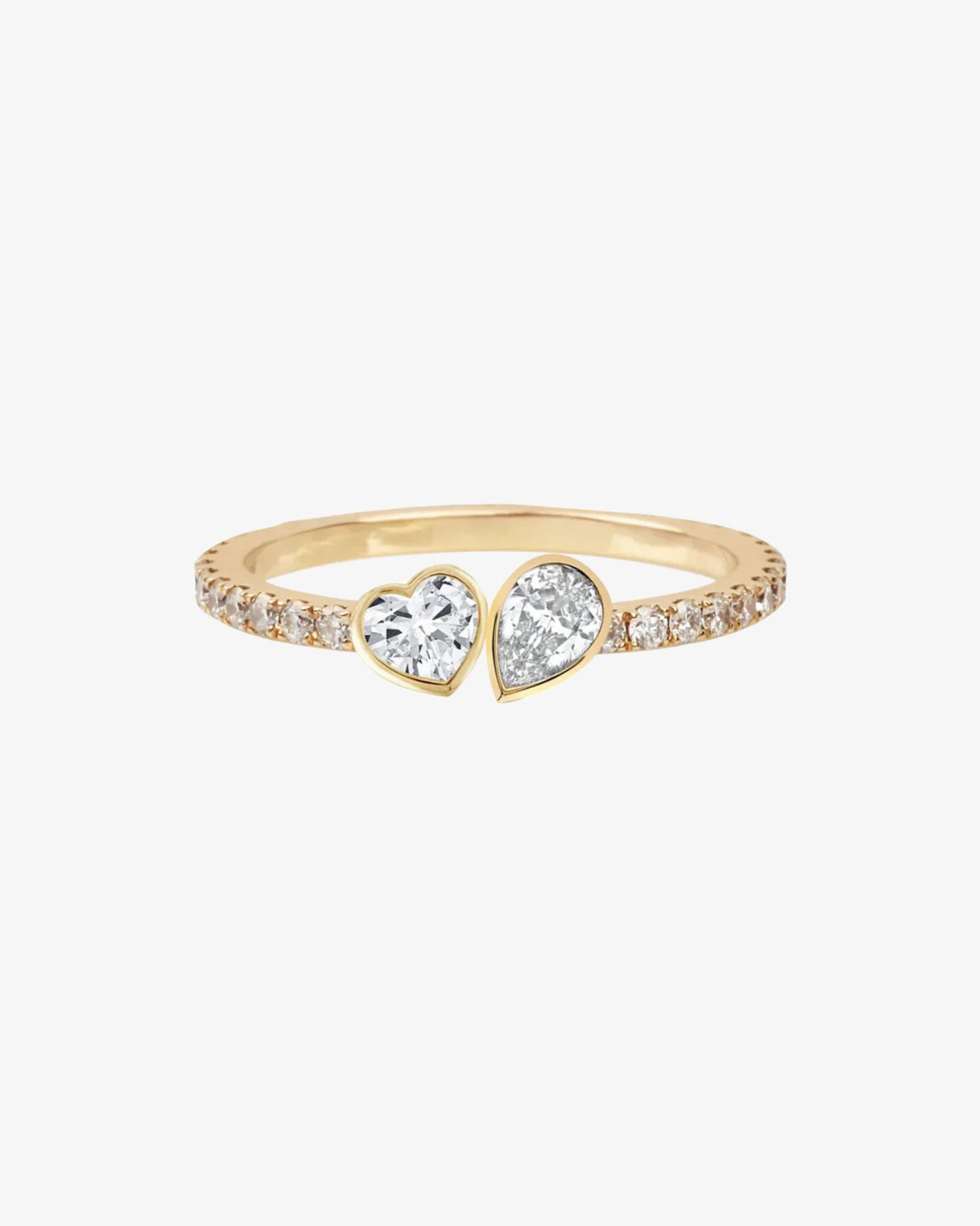 Seraphina Heart Pavé Ring
