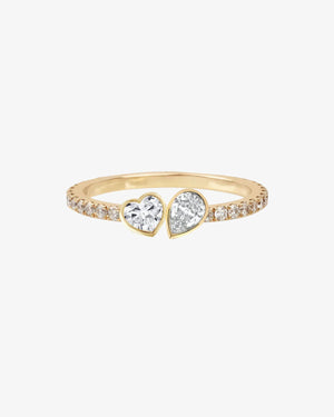 Seraphina Heart Pavé Ring