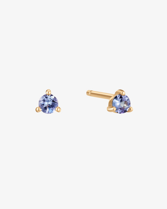December Birthstone Tanzanite Stud Earring