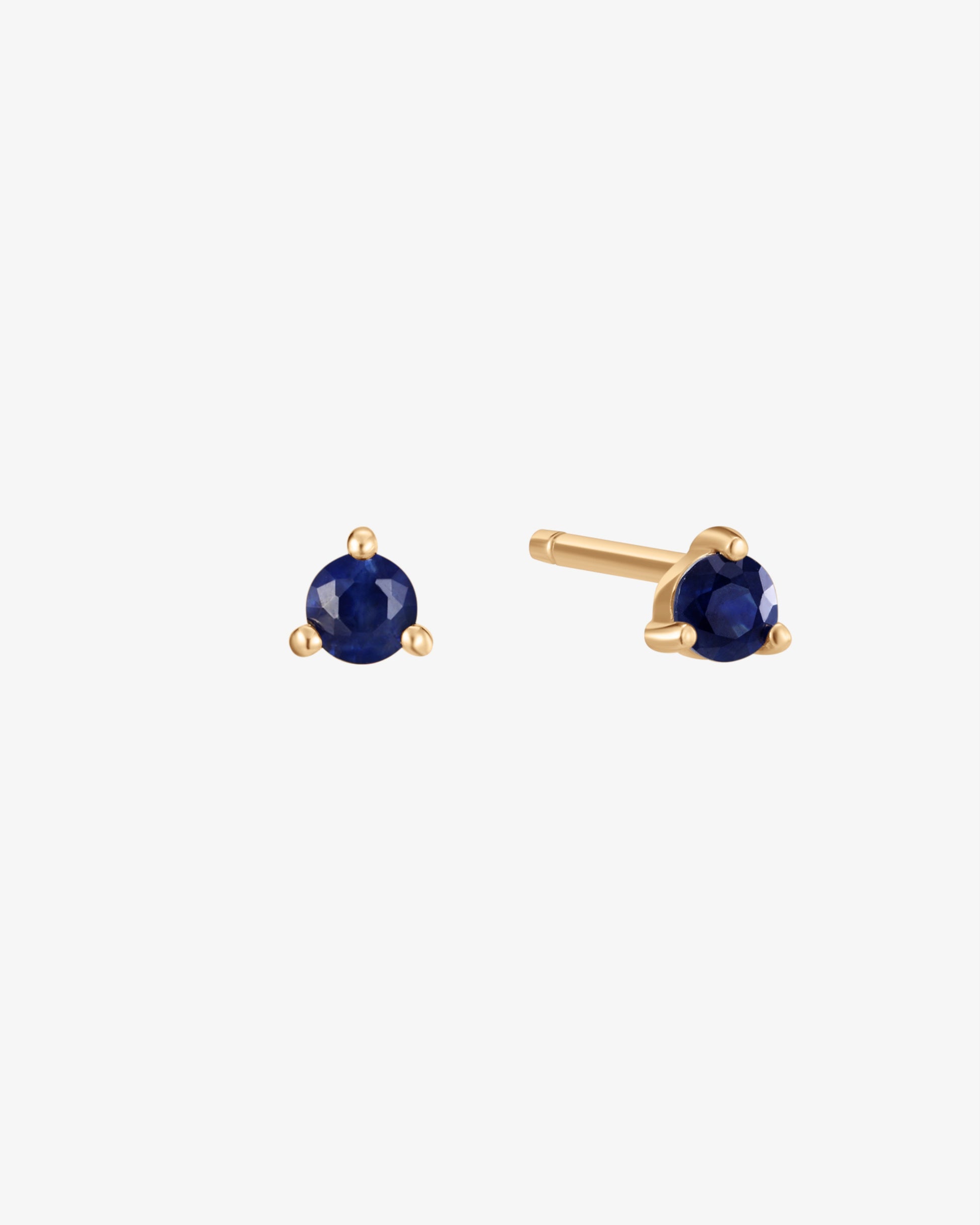 September Birthstone Sapphire Stud Earring