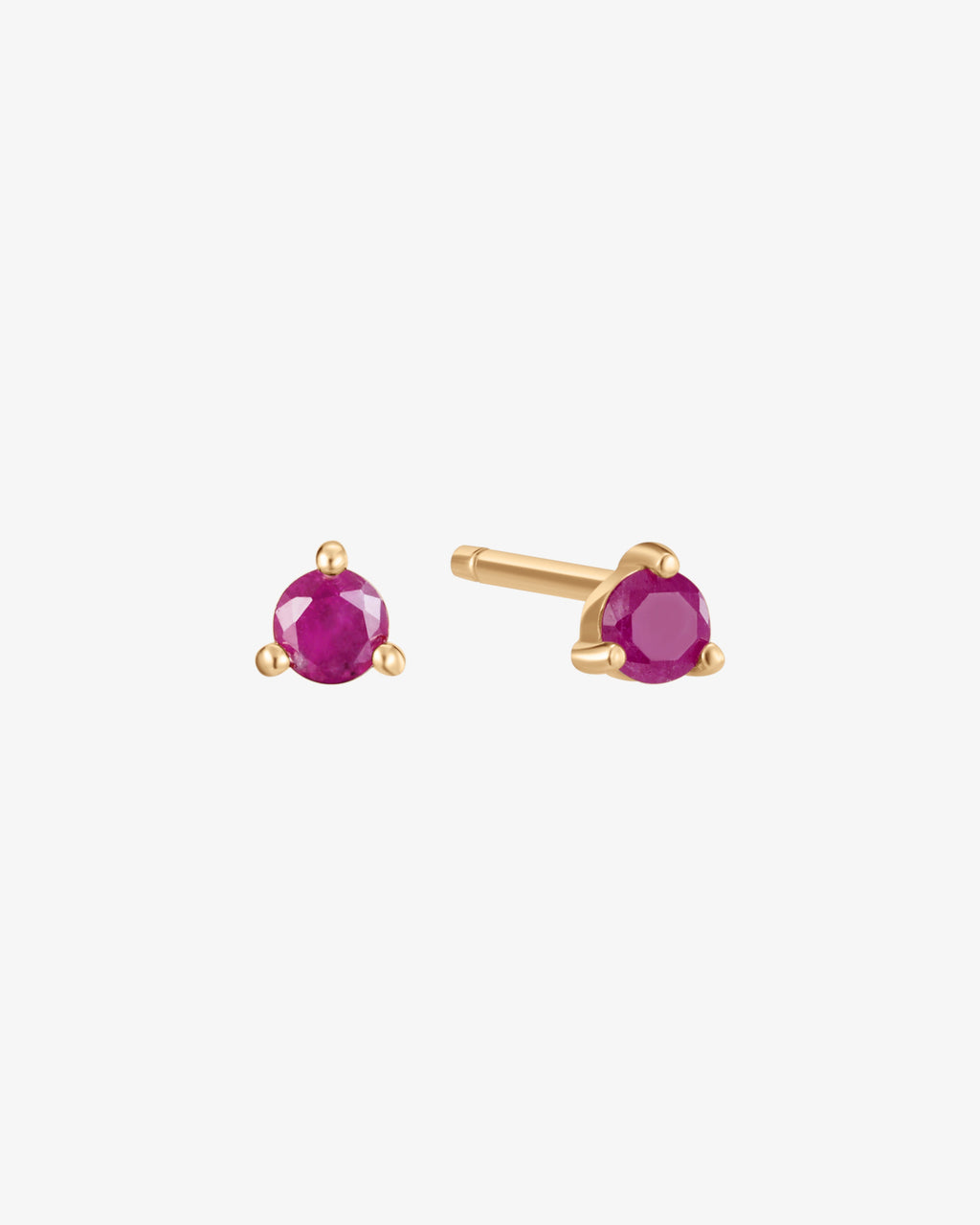 July Birthstone Ruby Stud Earring