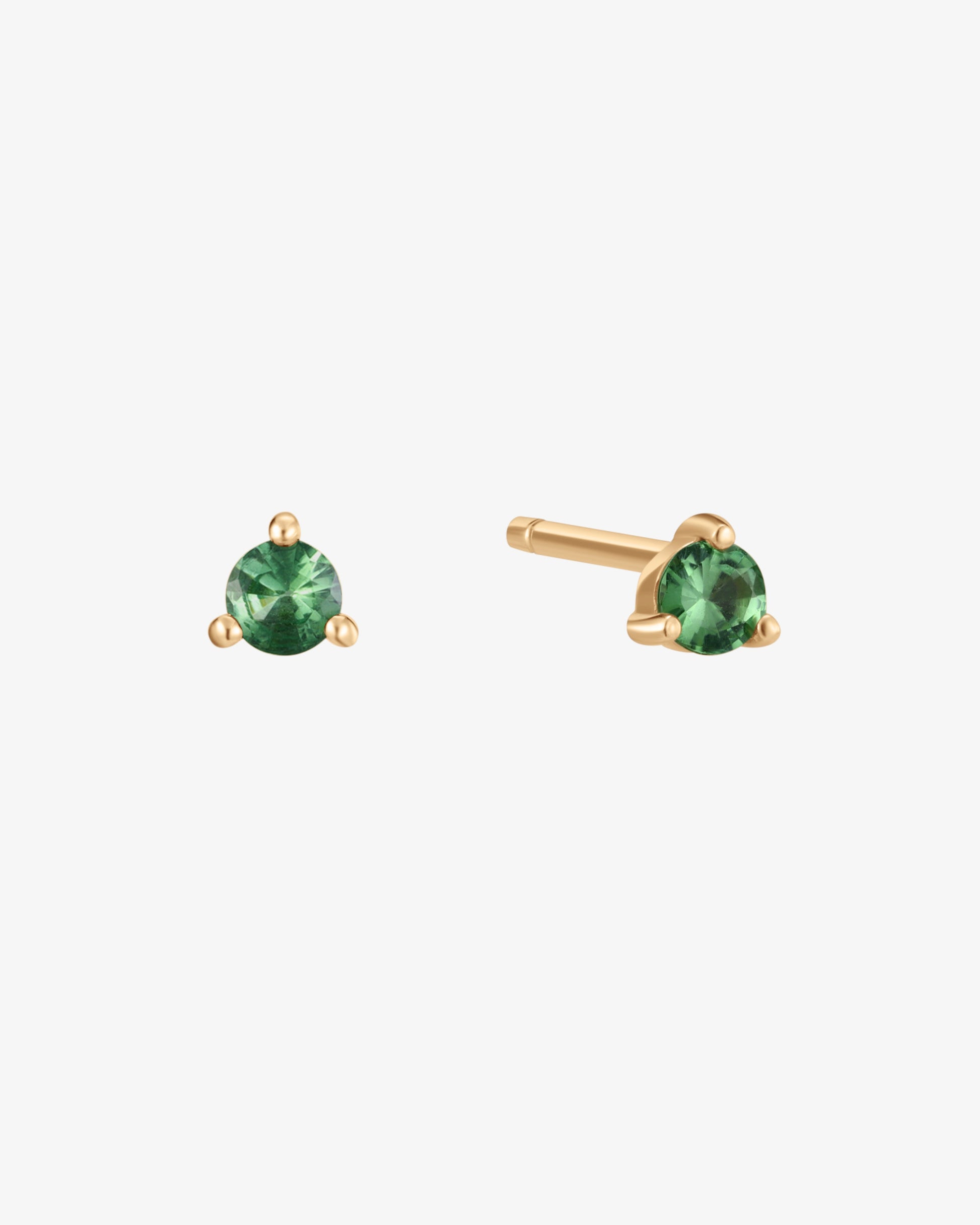 May Birthstone Tsavorite Stud Earring