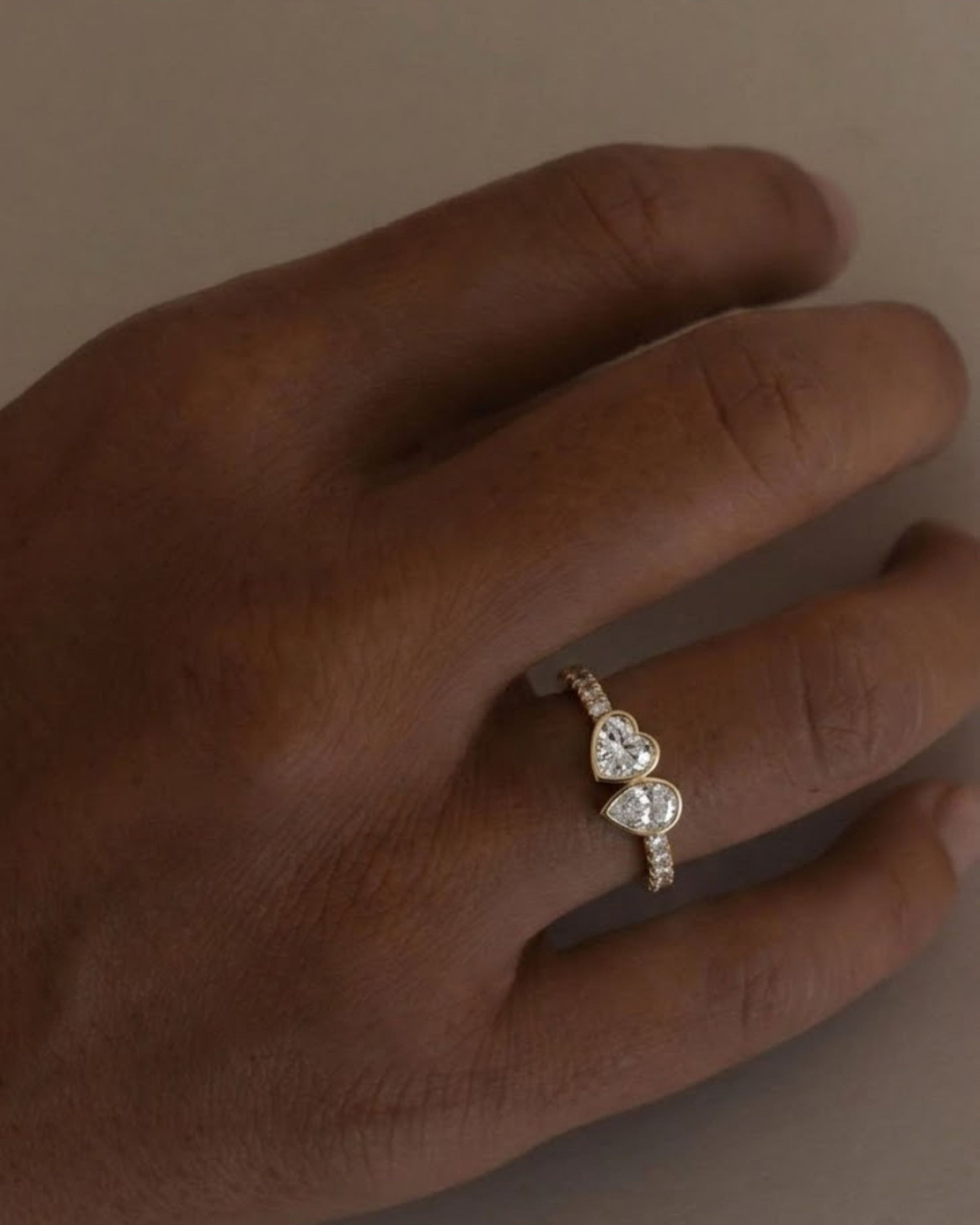 Seraphina Heart Pavé Ring