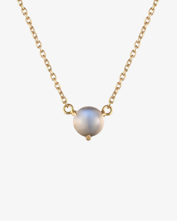 June Birthstone Moonstone Solitaire Necklace