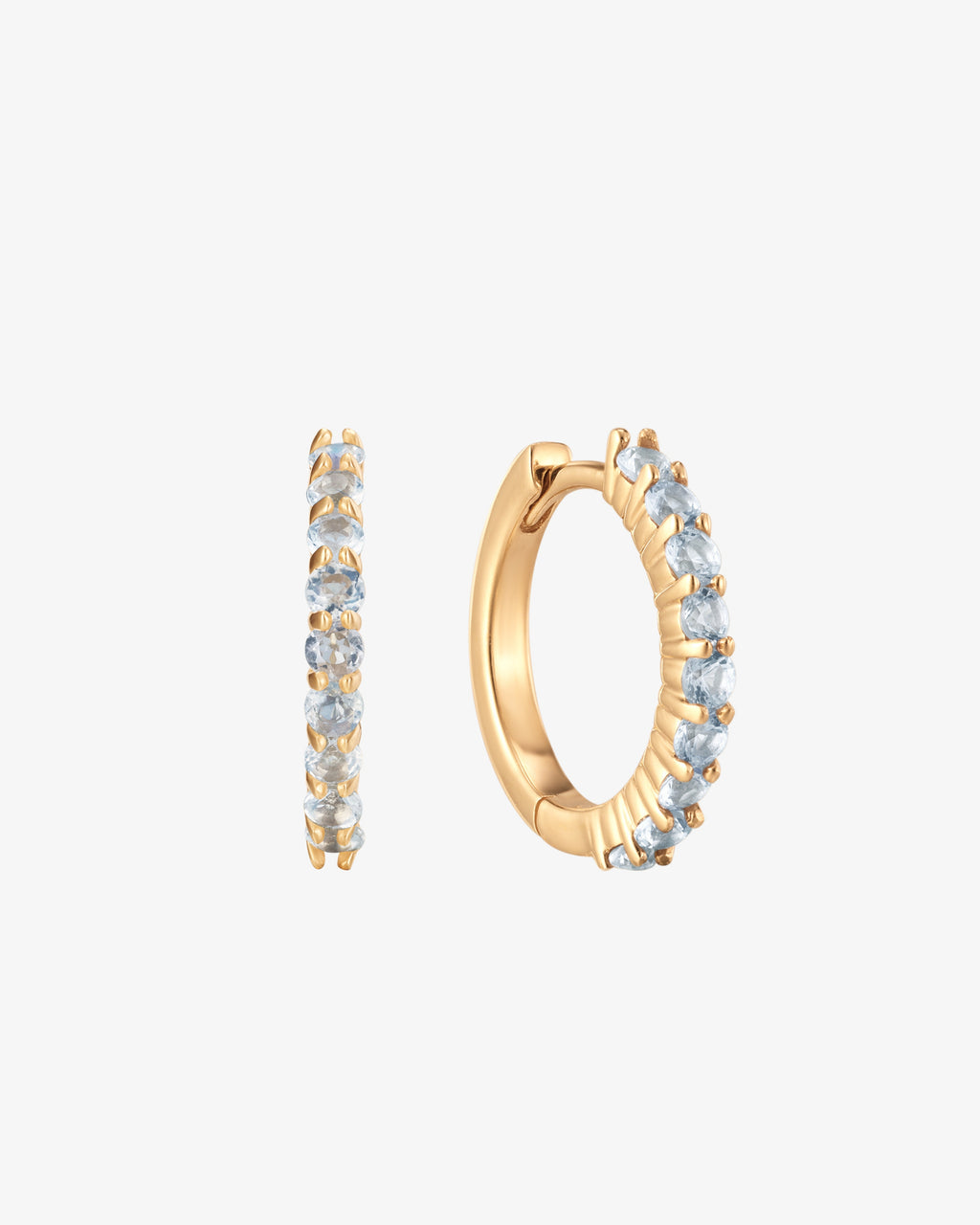 June Birthstone Moonstone Huggie Earring
