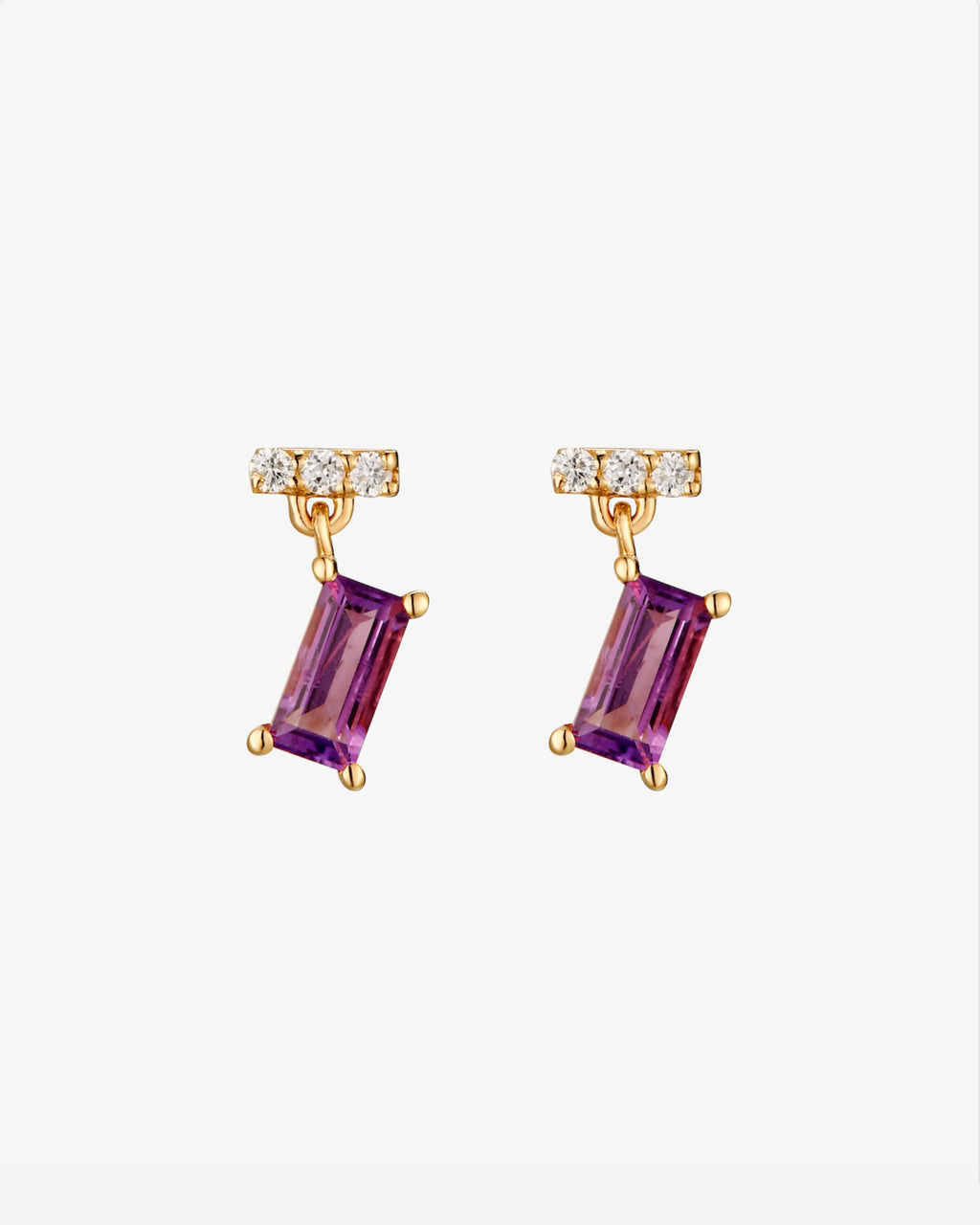 Luxe Drop Amethyst Earring