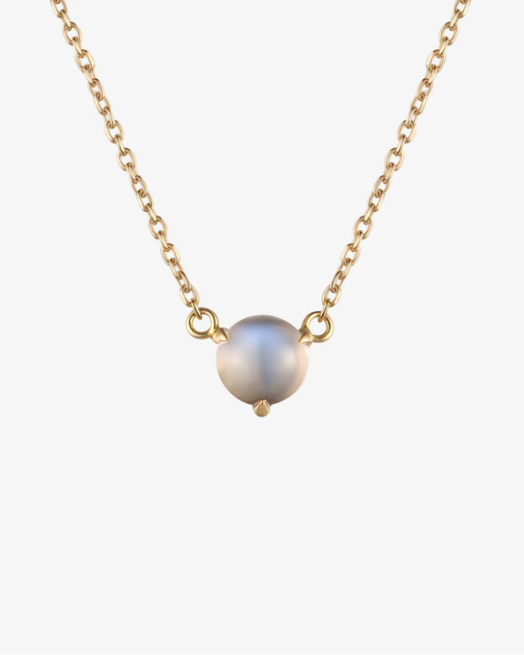 June Birthstone Moonstone Solitaire Necklace