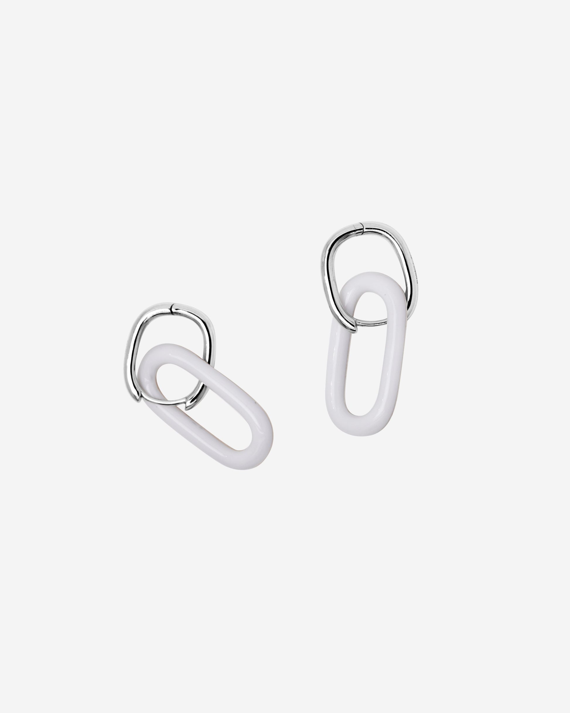 Minimalist Oval Enamel Earrings