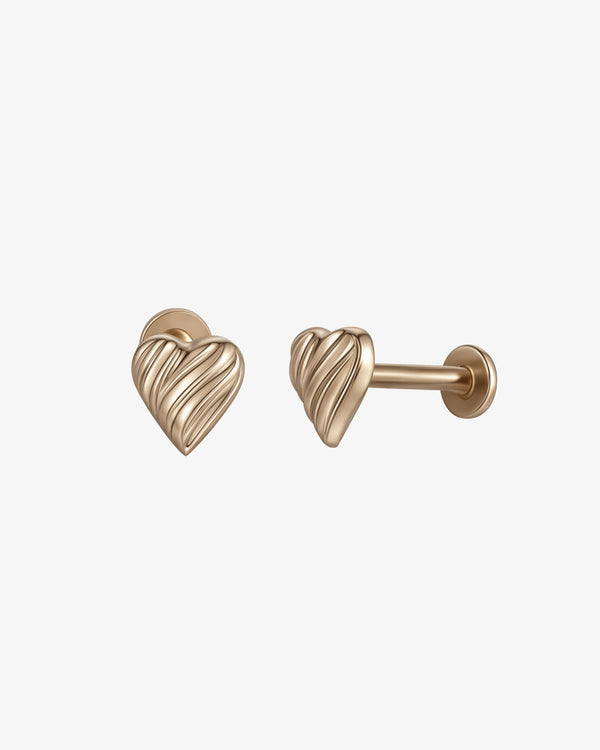 Heart Bonbons Flatback Earring