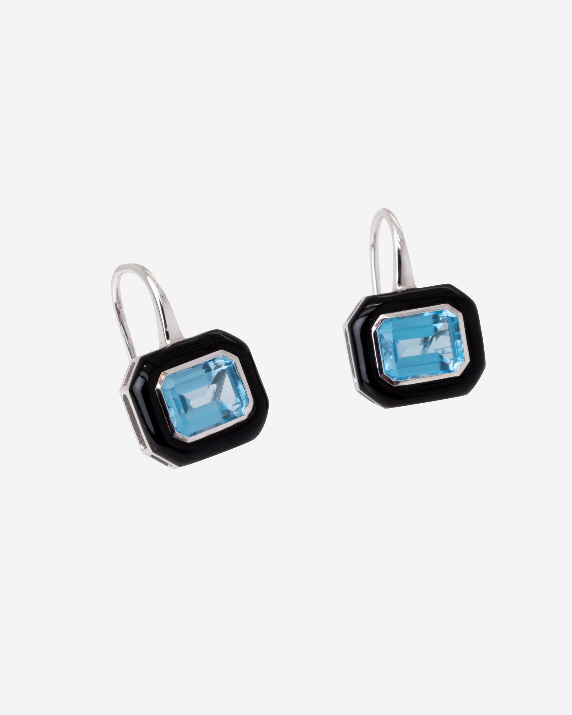 Midnight Drop Enamel Earrings