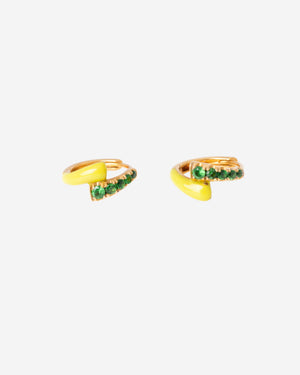 Zest Enamel Huggie Earring