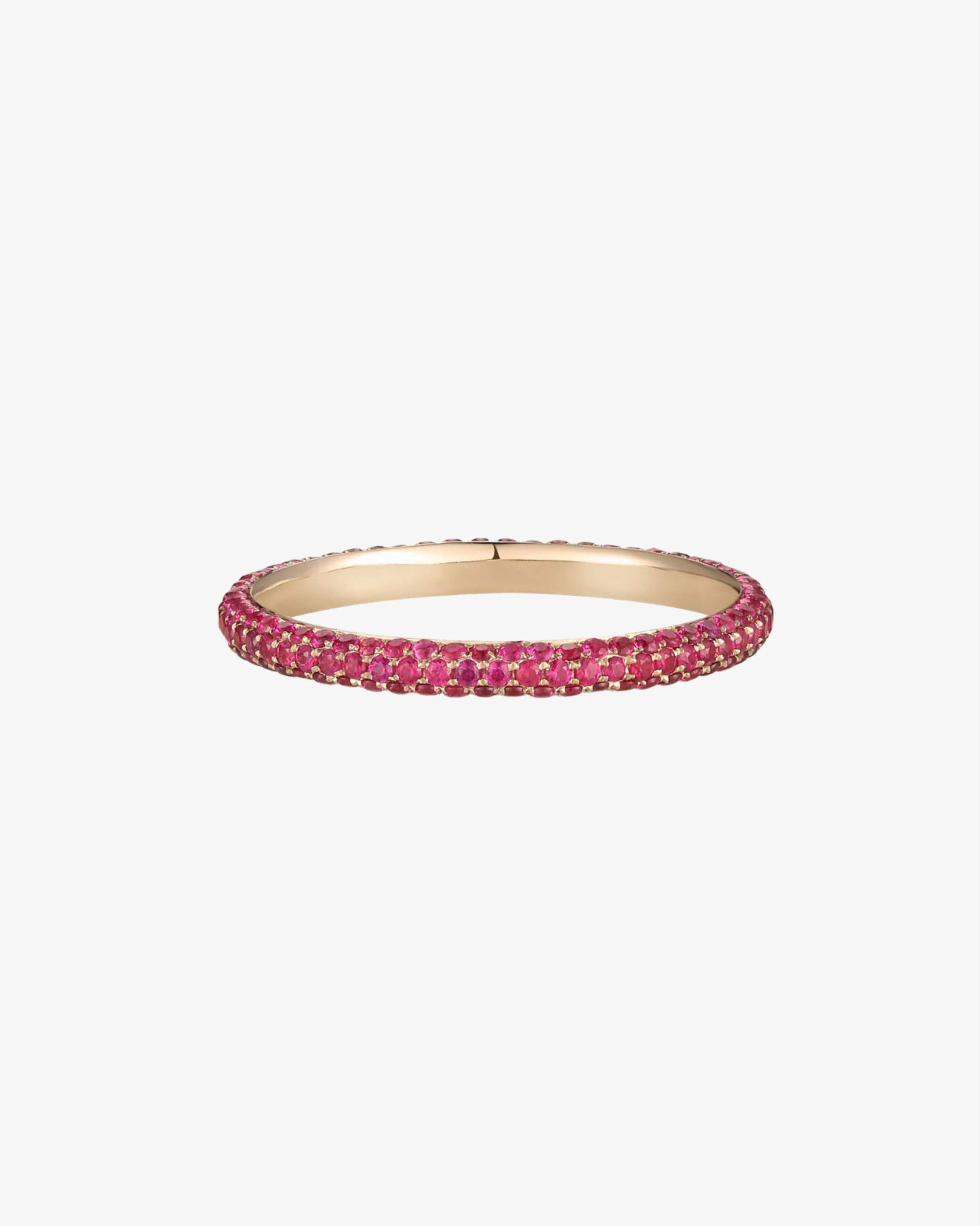 Rosa Radiance Ring | Pink Gemstone & Diamond Ring | VUOI Jewellery