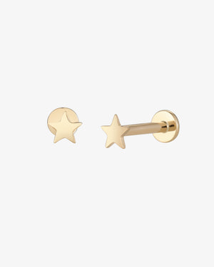 Luna Star Flatback Earring