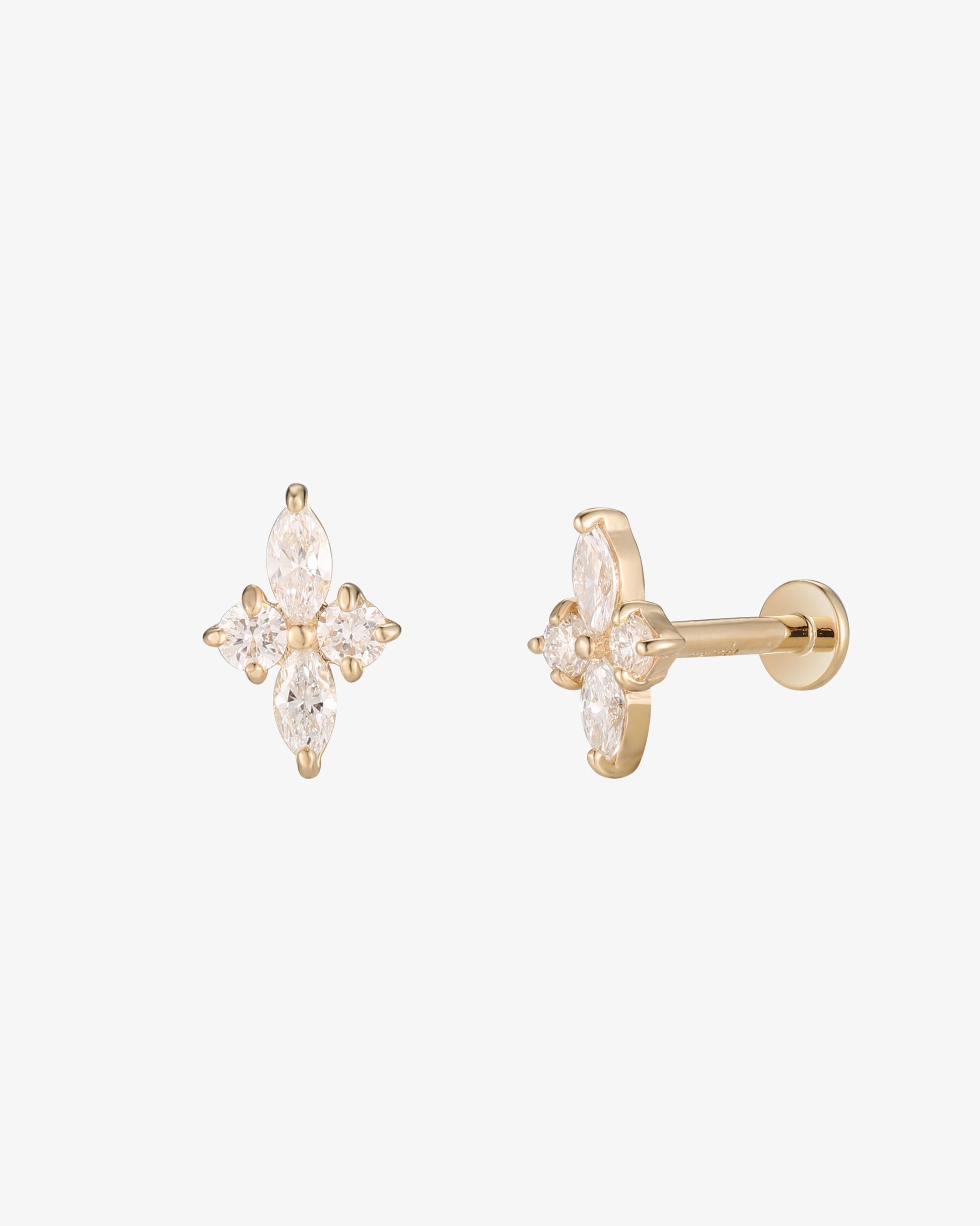 Étoile Diamond Flatback Earring