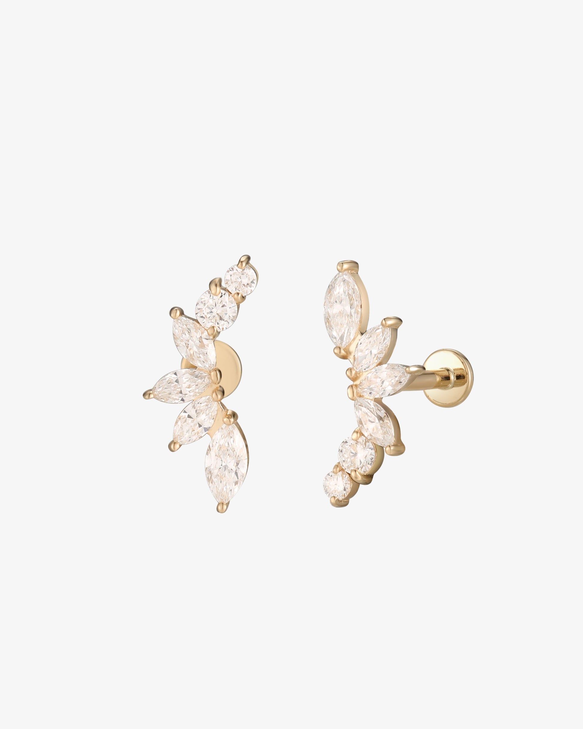 Soléna Diamond Flatback Earring
