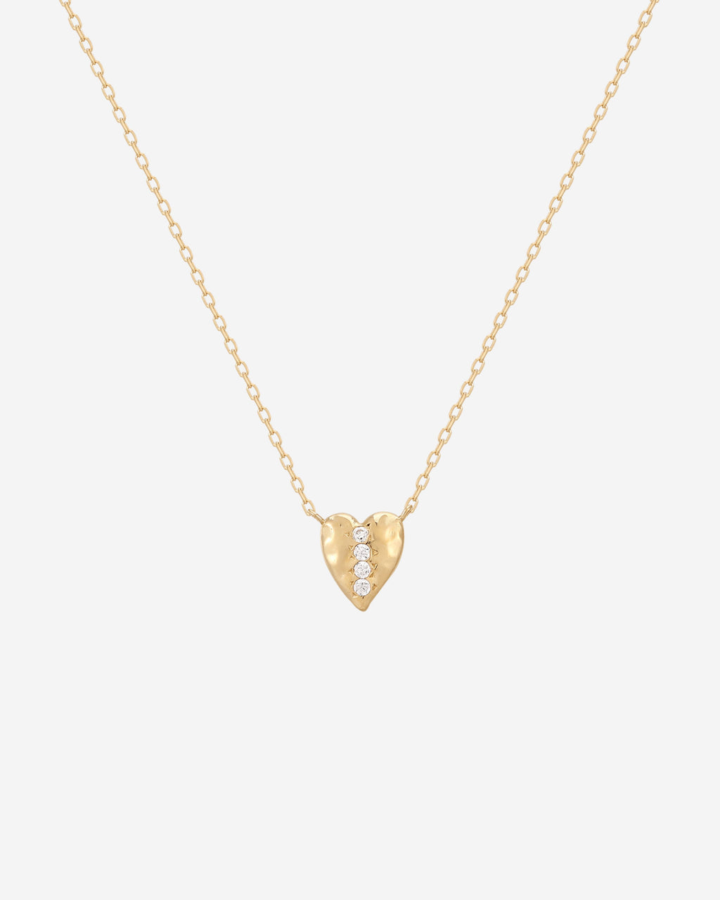 Aurora Diamond Heart Necklace