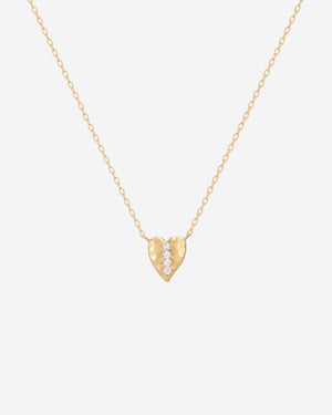 Aurora Diamond Heart Necklace
