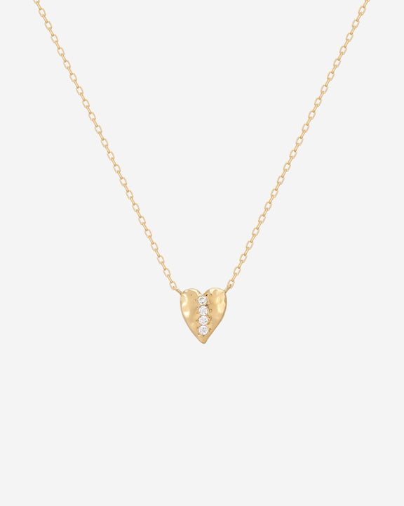 Aurora Diamond Heart Necklace