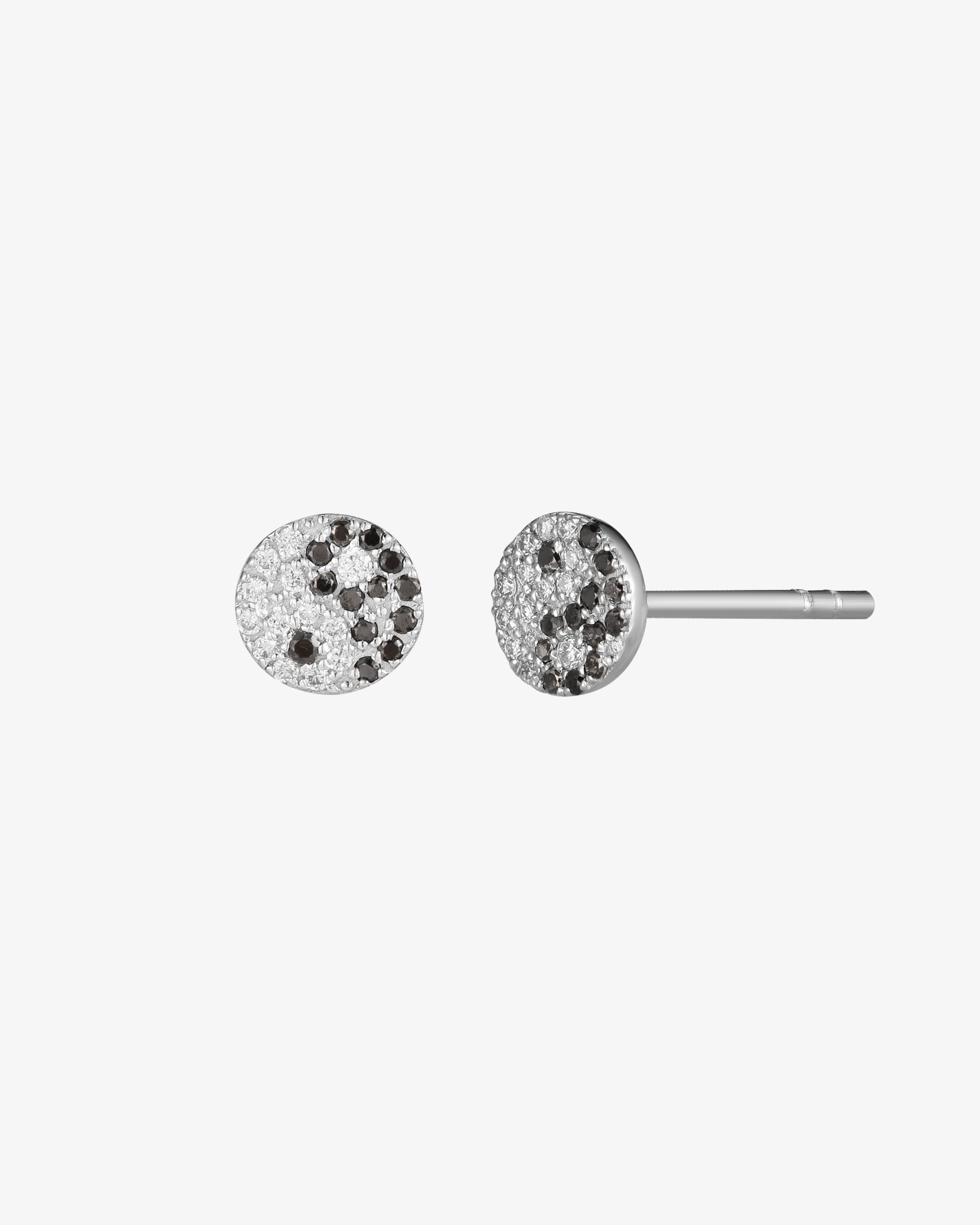 Yin Yang Diamond Stud Earring