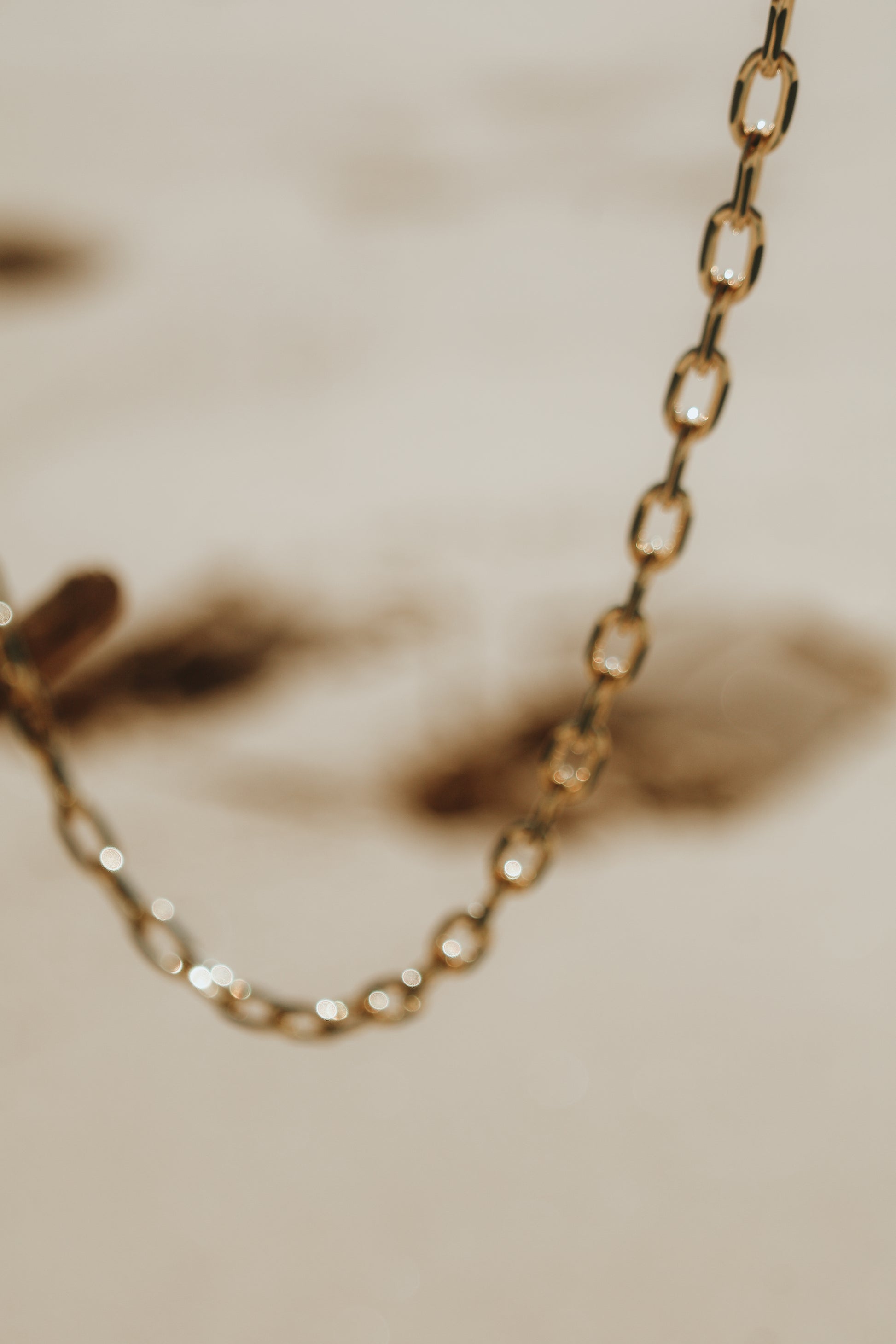 Azure Enamel Paperclip Chain Necklace