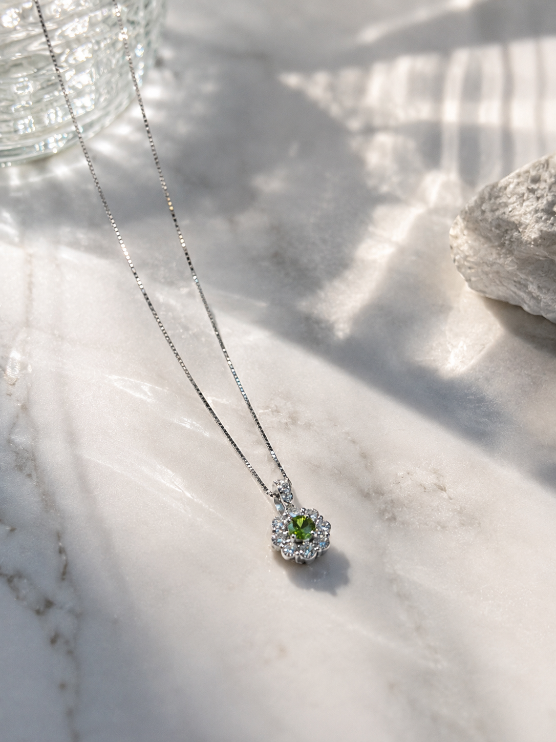 Verdure Demantoid Diamond Necklace