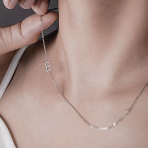 Initial Spark Diamond Necklace