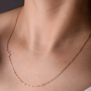 Initial Spark Diamond Necklace