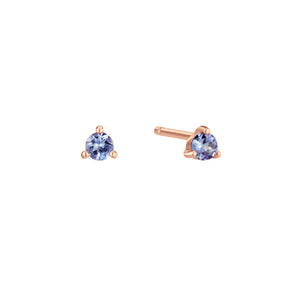 December Birthstone Tanzanite Stud Earring