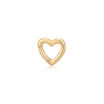 Golden Heart Paperclip Chain Necklace